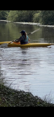 Three used kayaks green - three,